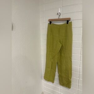 Vintage Talbots green linen pants